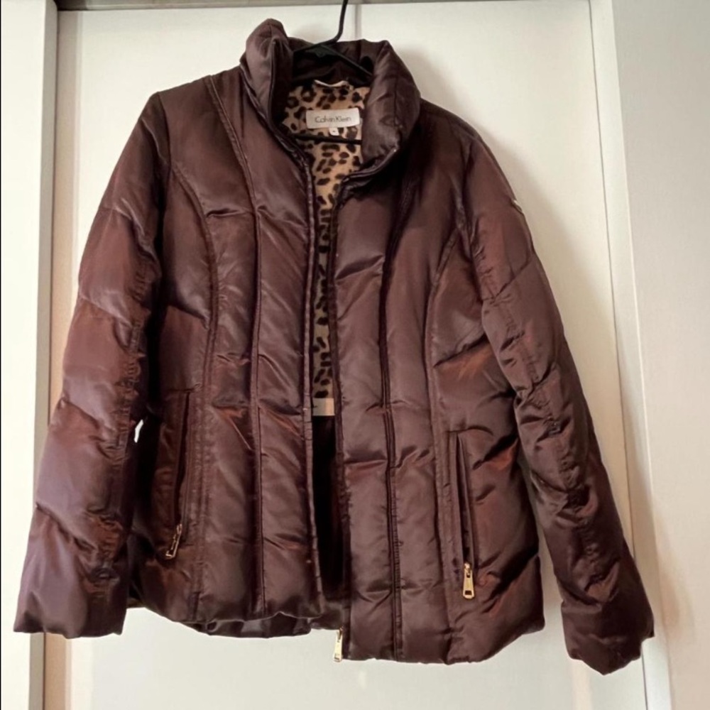 Calvin Klein Brown Puffer Jacket